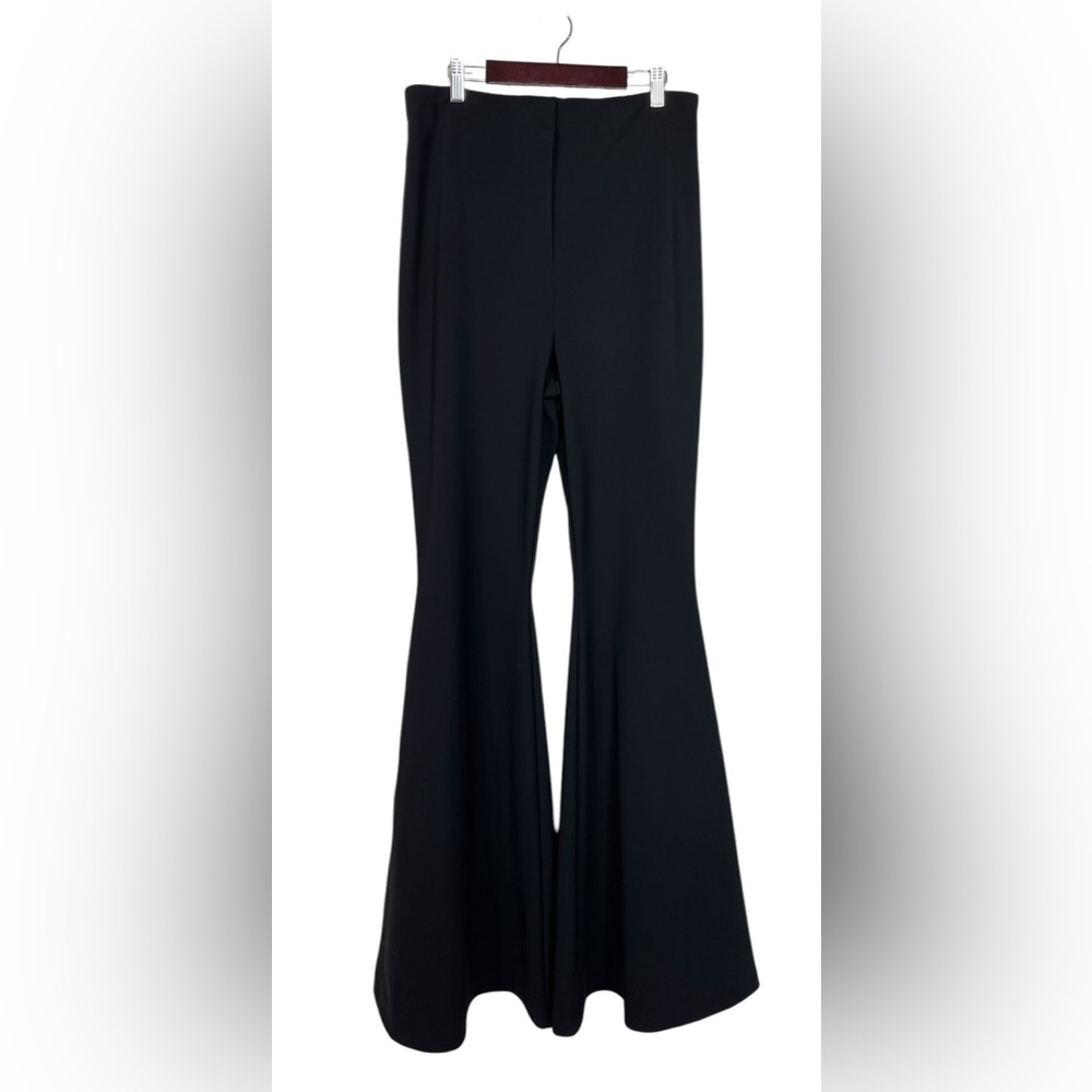 NWT Paire Los Angeles NYX Super Flare Pants 35” Black Ultra High Rise Size 14